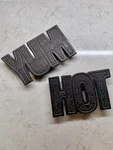 Ctw Home Collection, #370735, Yum & Hot, Cast Iron Trivets. Fixed Price $48.00.
