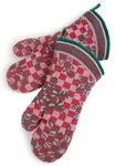Mackenzie Childs "tis The Season" Oven Mitts Set Of 2 Nwot / Htf. Fixed Price $49.00.