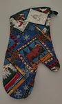 Kay Dee Designs Quilted Oven Mitt North Country Christmas Moose Snowman Blue Nwt. Fixed Price $6.99.