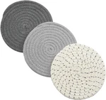 Set Trivets 100% Pure Cotton Thread Weave Hot Gray. Fixed Price $13.12.