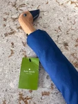 Rare Nwt Kate Spade Duck Umbrella French Navy/cream Blue White Polka Dot. Fixed Price $100.00.