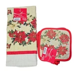 New Holiday Kitchen Towel And Pot Holder Set. Fixed Price $9.00.