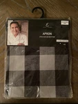 Emeril Lagasse Apron, Buffalo Plaid Black And Gray Adult Unisex Adjustable New. Fixed Price $17.00.