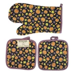 Better Home Potholder Oven Mitt Set Of 3 Purple Black Pumpkins Stars Candy New. Fixed Price $12.60.