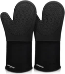 Sungwoo Extra Long Silicone Oven Mitts, Heat 14.6IN Black. Fixed Price $25.63.