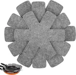 Boyan Pot And Pan Protectors, THICKER-12PCS-10.2/13.8/15INCH, Gray. Fixed Price $24.64.