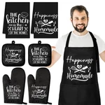 7 Pcs Kitchen Towels Oven Mitts And Pot Holders With Cooking Apron 1 Chef Coo.... Fixed Price $23.83.