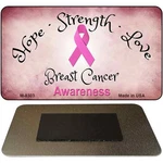 Breast Cancer Ribbon Novelty Metal Magnet M-8303 3.5" X 2" (m). Fixed Price $20.45.