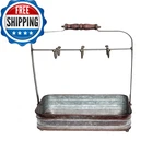 Benzara BM177866 Rustic Galvanized Metal Crockery Holder Cup Hooks Gray. Fixed Price $170.81.