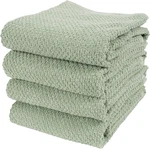 Deluxe Popcorn Terry Kitchen Towels, Cotton Dish Set Of 4, Frenc. Fixed Price $29.41.