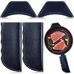 4 Pcs Leather Cast Iron Handle Cover Handmade Heat Resistant Skillet .... Fixed Price $27.89.