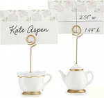 Teapot Card Holders Set Assorted Colors Pink Party Favor Display. Fixed Price $23.95.