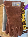 Outset Leather Grill Gloves, Of 2 Brown Bbq New Summer Hi Tem. Fixed Price $42.00.