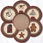 Earth Rugs TNB-1120 Winter Trivets Basket 10" X. Fixed Price $79.99.