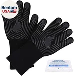 Bbq Gloves, 1472 Heat Resistant Fireproof Mitts, Grilling Silico. Fixed Price $28.57.