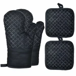 4PCS Silicone Oven Mitts And Pot Holders Heavy Duty Cooking Gloves Kitchen Tool. Fixed Price $15.99.