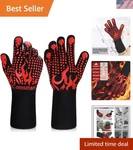 Long Bbq Gloves With 1472 Heat Resistance & Anti-slip Grip Universal Fit. Fixed Price $29.97.