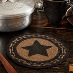 Vhc Brands Farmhouse Jute Trivet Stencil Star 8, Set Of 3. Fixed Price $34.83.