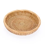 Hipiwe Small Woven Wicker Basket - 7.6" Round Entryway Organizer For Keys, Wa.... Fixed Price $18.42.