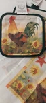 Kitchen Potholder Towel 3 Piece Set Cotton Linen Quilted. Fixed Price $11.95.