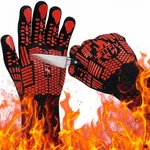 Fitfiv Bbq Gloves, Oven 1472 Extreme Heat Resistant Long Cuff, Red. Fixed Price $17.09.