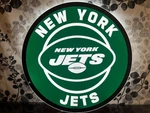 New Evergreen York Jets Nfl Football Led Xl Round Wall Hanging Decor 23. Fixed Price $122.95.
