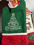 Christmas Oven Mitts Embroidered Joy & Peace Tree Home Butter Cookie Mix 2. Fixed Price $12.67.