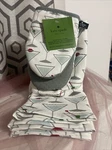 Kate Spade Kitchen Towels (2) Mini Oven Mitts Martini Glass 100% Cotton. Fixed Price $24.79.