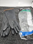 (2 Pairs) Winco NLGH-18 Natural Latex Gloves 10.5" 18" Heavy Duty. Fixed Price $25.12.