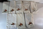 Sur La Table - Embroidered Pumpkin Linen Napkin 20"X20". Fixed Price $29.99.