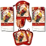 Lobyn Value Packs: Decorative & Functional Rustic Rooster Kitchen Set 5. Fixed Price $25.24.