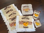 Vtg Cannon Peach Preserves Hand Towel Oven Mitt Set Cottagecore 8PCS. Fixed Price $57.99.