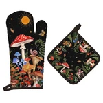 Mushroom Grass Oven Mitts And Pot Holders Sets 2PCS, 100% Cotton Heat Resista.... Fixed Price $15.12.