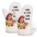 Miracu Funny Oven Mitts Set, Baker Gifts, Cute Retro Baking Multicolor. Fixed Price $21.82.
