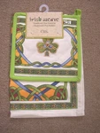 Irish Shamrock Pot Holder & Tea Towel. Fixed Price $19.95.