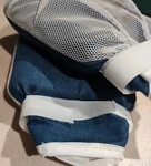 Posey 2826 Closed End Finger Control Mitts 1 Pair Denim Fabric+ White Mesh. Fixed Price $39.00.