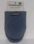 Cuisinart 2 Pack Silicone Mini Oven Mitts Blue Non-slip Grip Oversized Durable. Fixed Price $10.88.