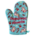Peppurrmint Meowcha Oven Mitt Funny Christmas Cat Coffee Lover Kitchen Glove. Fixed Price $14.99.
