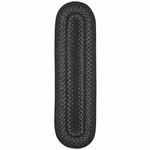 Homespice Jet Black Braided Oval Table Runner, Warm Primitive DECOR,11X36 - Jute. Fixed Price $57.84.