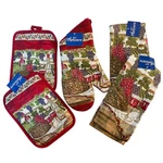 Signature Kitchen Collection Napa Wine Oven Mitt Pot Holder Towel Set Of 5. Fixed Price $15.99.