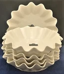 Set Of 5 Ten Strawberry Street Fluted Dishs. Fixed Price $150.99.