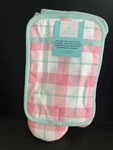 Martha Stewart Oven Mitt & Pot Holder Set, 100% Cotton,turquoise/pink Plaid New!. Fixed Price $16.95.