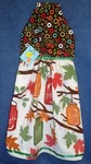 **new** Handmade Autumn Harvest Mason Jar Hanging Kitchen Towel #1456. Fixed Price $13.95.