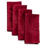 Set Of Four Autumn Vine Damask Napkins Wine Color Town & Country Living. Fixed Price $9.88.