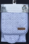 New Eco One Ultimate Bakers Set Of Apron Pot Holder Oven Mitt Grey & White Nwt. Fixed Price $12.74.