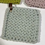 Crochet Trivet Kitchen Hot Pad Coaster Set Of 3 Neutral Decor Cooking Gadgets. Fixed Price $14.53.