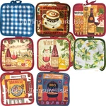Square Pot Holder Hot Pads Set Heat Resistant Cooking Various Themes. Fixed Price $8.99.