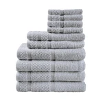 Mainstays 10 Piece Towel Set With Upgraded Softness & Durability, Grey. Fixed Price $14.49.