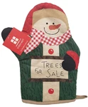 Cotton Printed Kitchen Oven MITT(8"X10")CHRISTMAS,SNOWMAN,SIGN Trees For Sale,eh. Fixed Price $8.99.