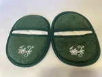 2 Temptations Kitchen Oval Oven Mitts Pot Holders. Fixed Price $10.00.